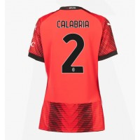 Dres AC Milan Davide Calabria #2 Domáci pre Ženy 2023-24 Krátky Rukáv